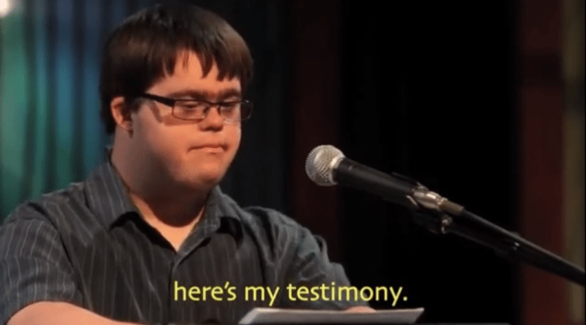 Testimony from a Beautiful Child with Down Syndrome