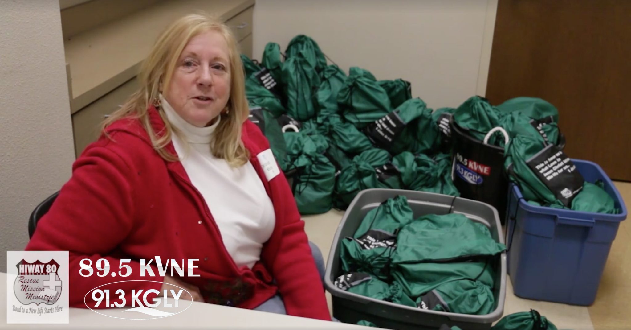 89.5 KVNE East Texas Christian Radio Care Packages for the Homeless Video